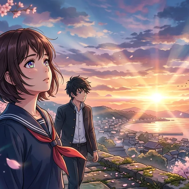 Cinematic Shinkai Dreamscape Keyframe