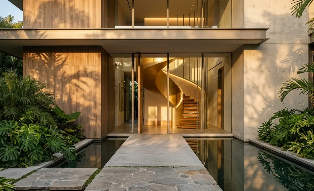 Golden Hour Tilt-Shift Architectural Elegance