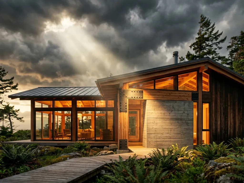 Golden Hour Tilt-Shift Cabin Masterpiece