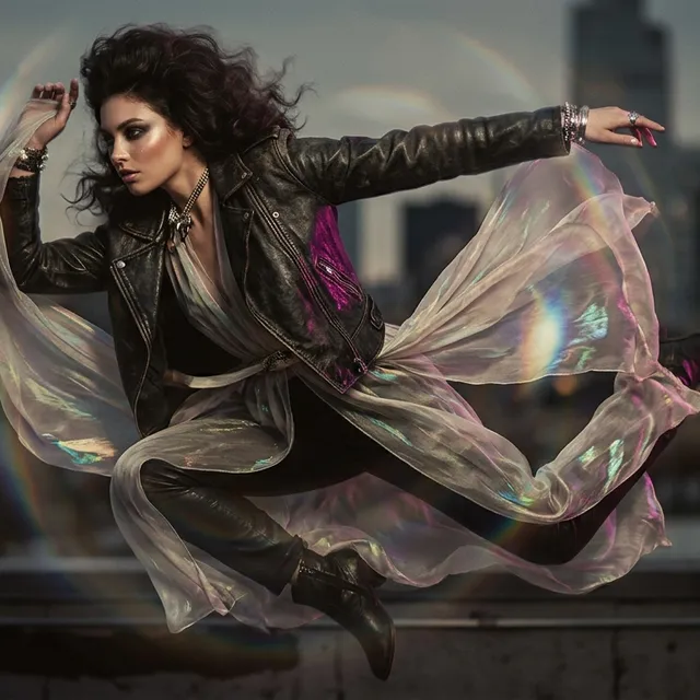 Neo-Noir Avant-Garde Leather Motion