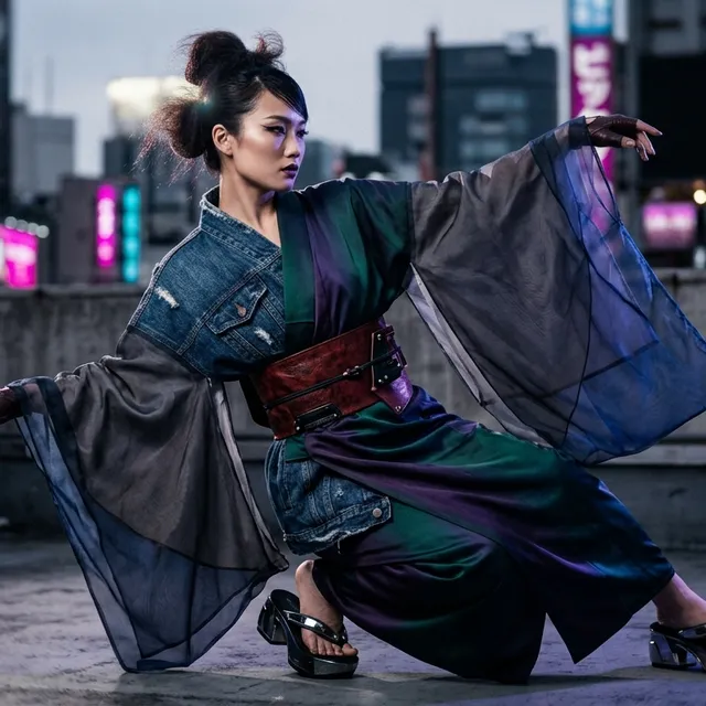 Rembrandt-Chiaroscuro Kimono Streetwear Studio
