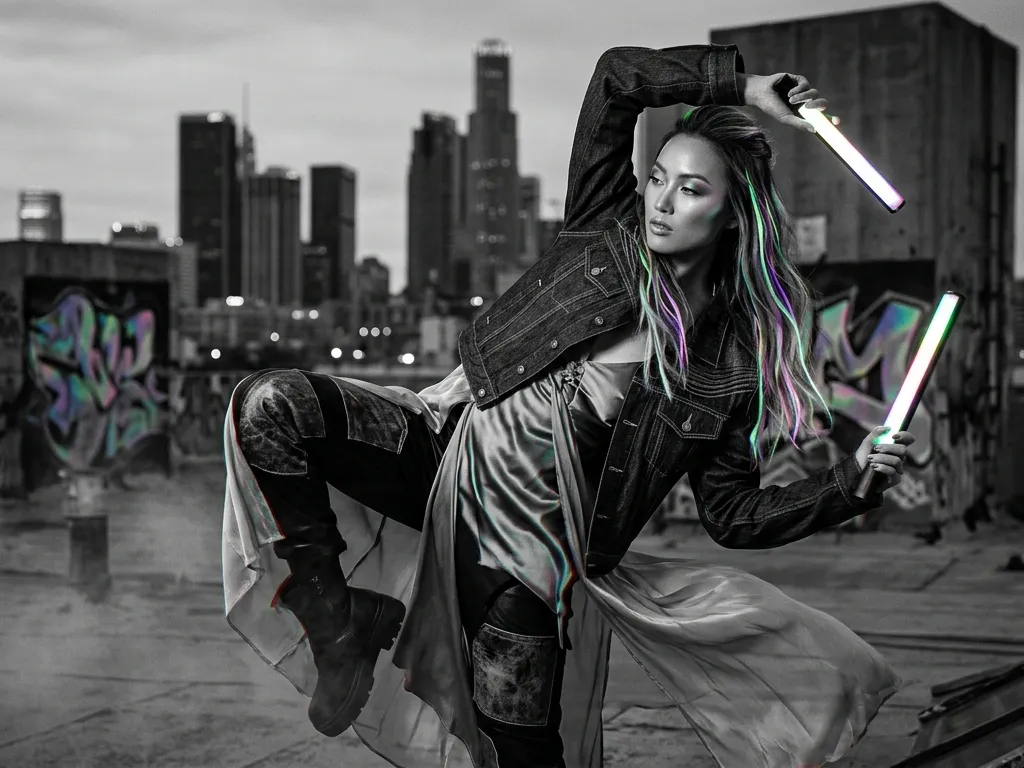 Retro-Futuristic Vogue Festival Editorial