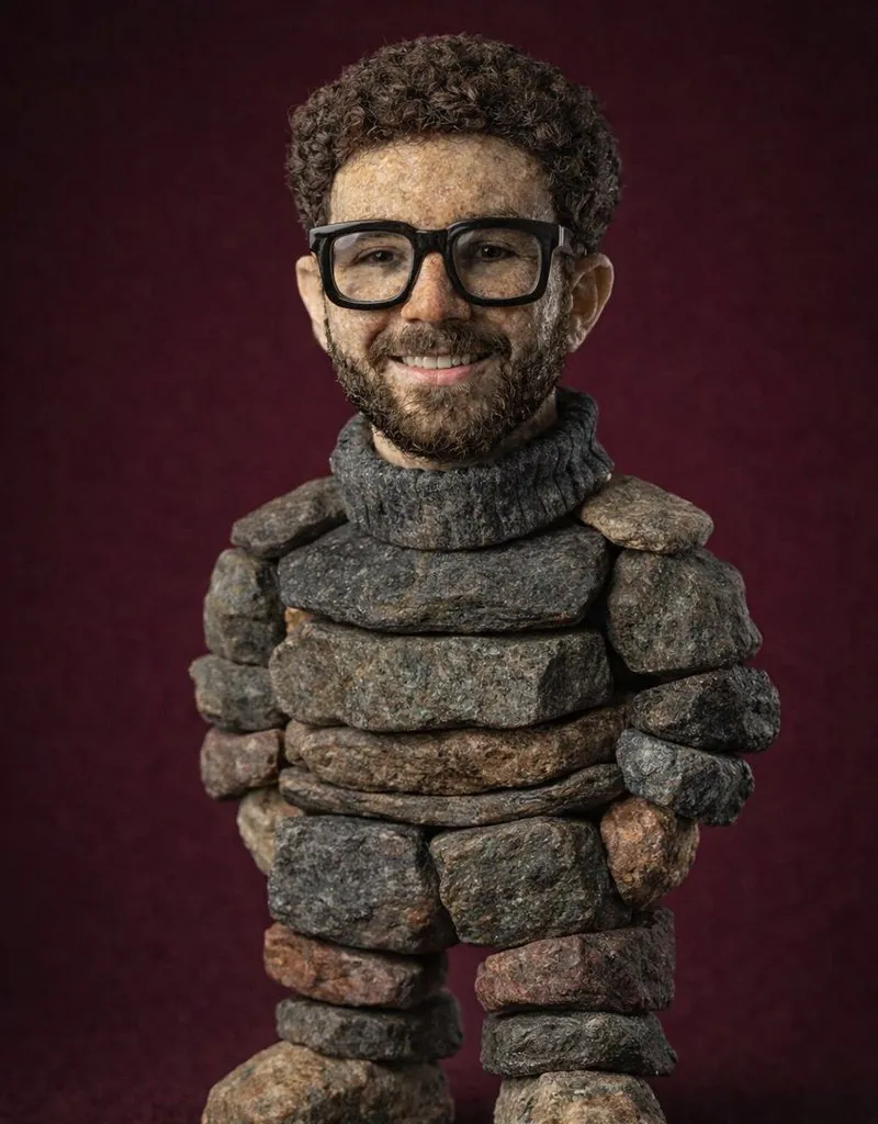 Game Asset - Handcrafted Stone Figurine Transformation Prompt