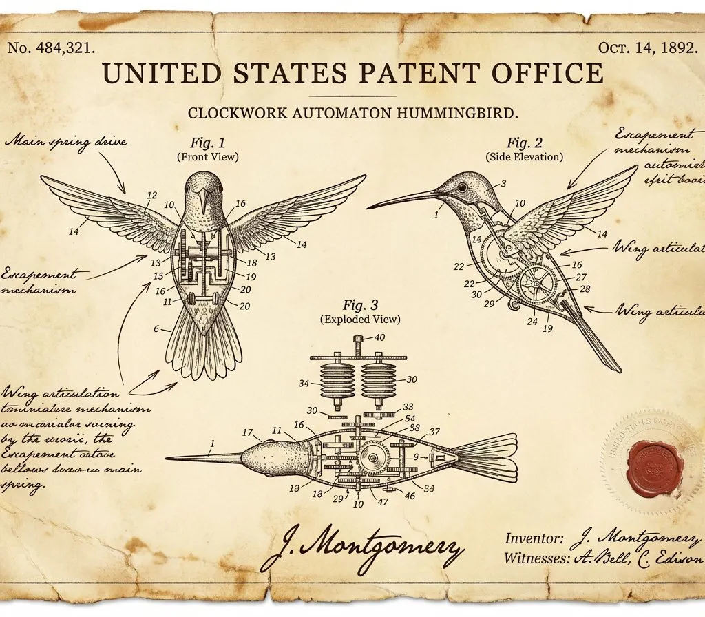 Vintage Patent Document for an Invention