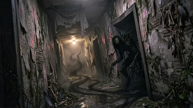 VHS Dark Fantasy Forest Dread