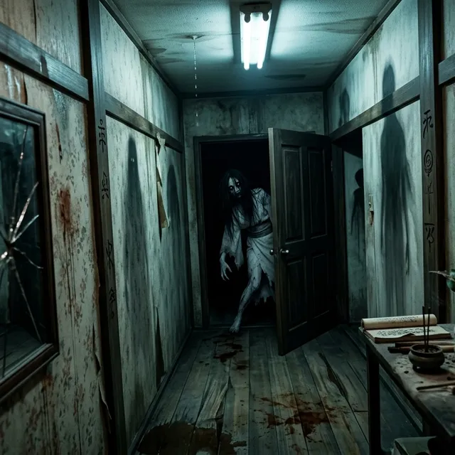 VHS Yurei Haunting: Tilt-Shift Psychological Horror