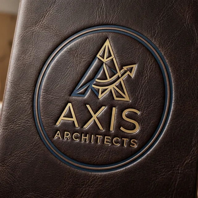 Hyperreal Embossed Leather Logo Design