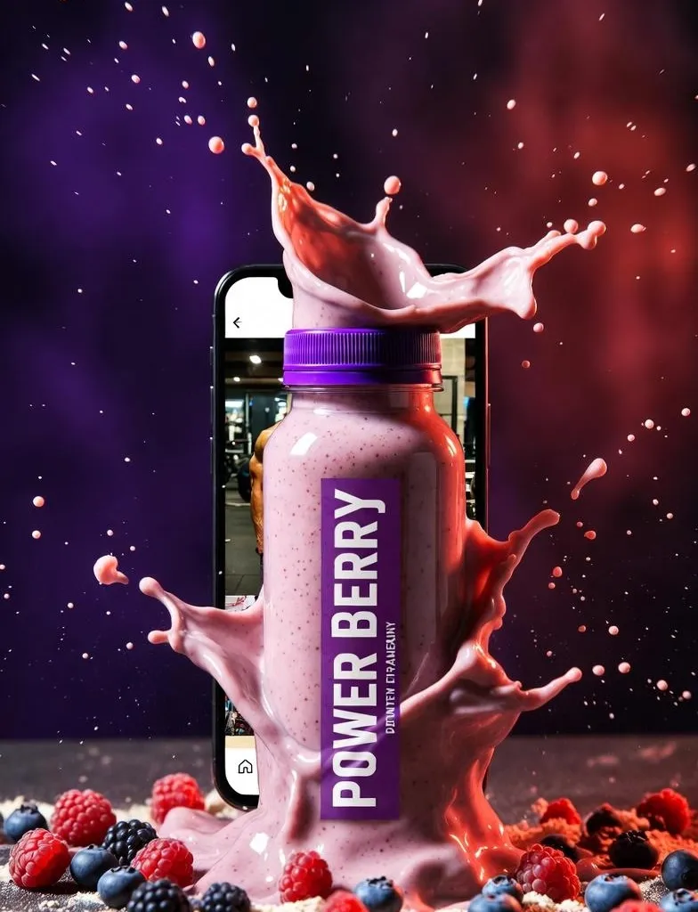 E-commerce Main Image - High-Energy Smoothie Product Shot