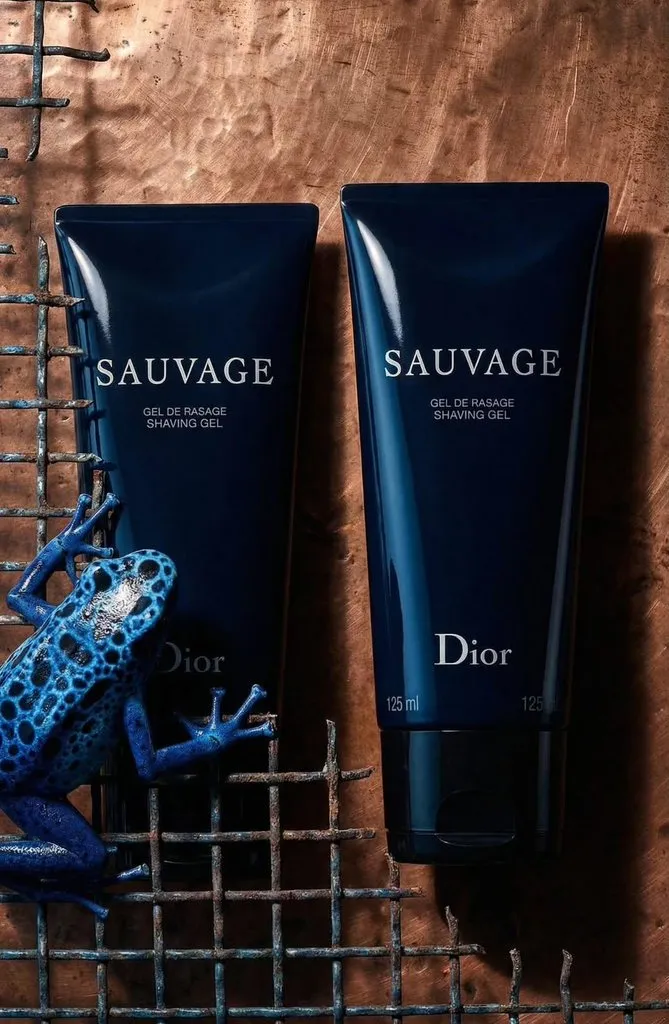 E-commerce Main Image - Luxury Product Photography of Dior Sauvage Shaving Gel