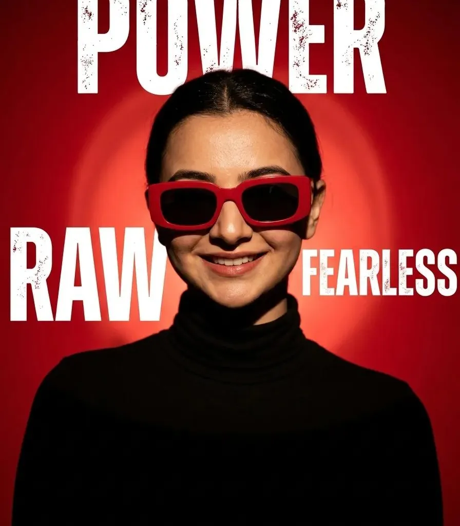 Product Marketing - Ultra-Realistic Fashion Portrait with Bold Typography