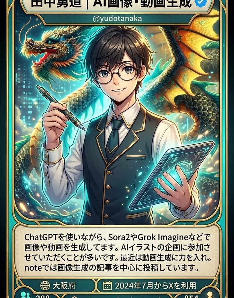 Profile / Avatar - Character Card Generation from Profile Image
