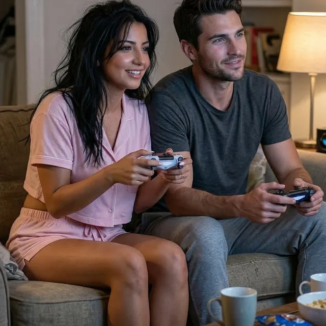 Social Media Post - Realistic Gaming Couple Portrait Prompt for Nano Banana 2
