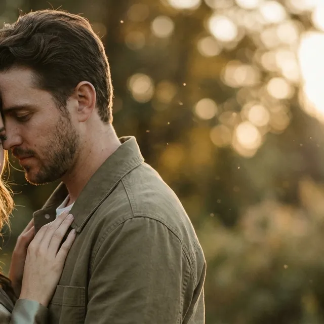 Pre-Raphaelite Golden Hour Couple Portrait