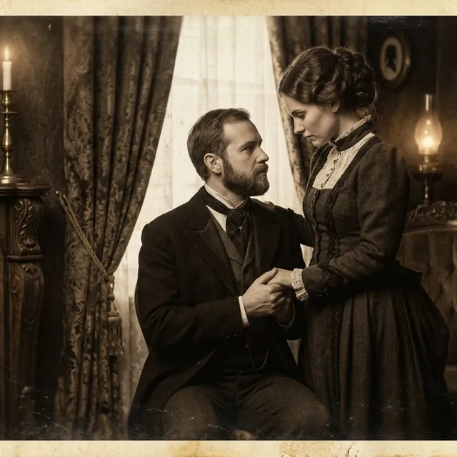 Victorian Psychedelic Sepia Noir